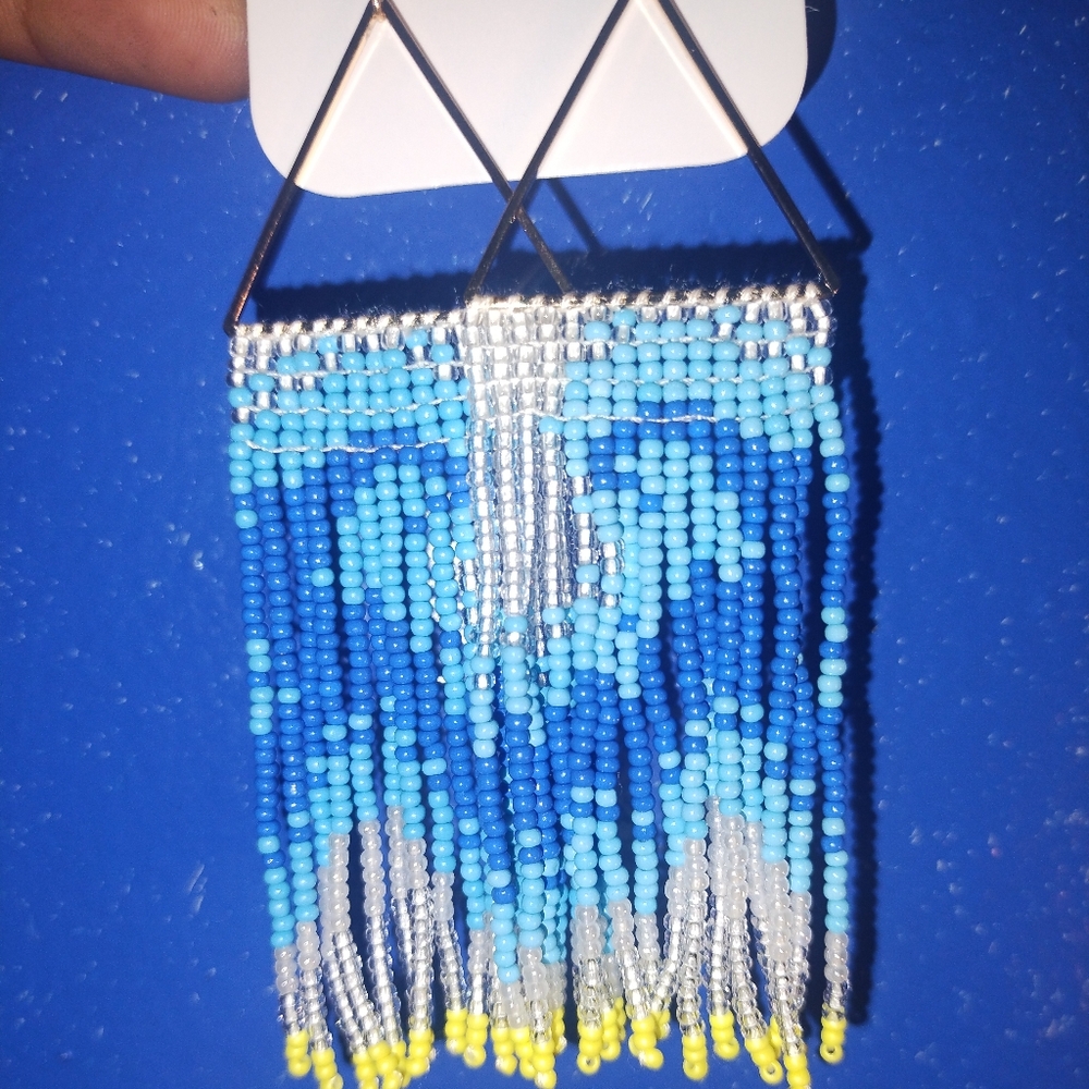 Water Wave Beaded Earrings